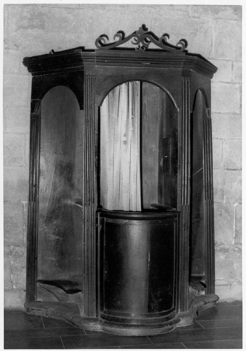 confessionale - manifattura reggiana (secc. XVIII/ XIX)