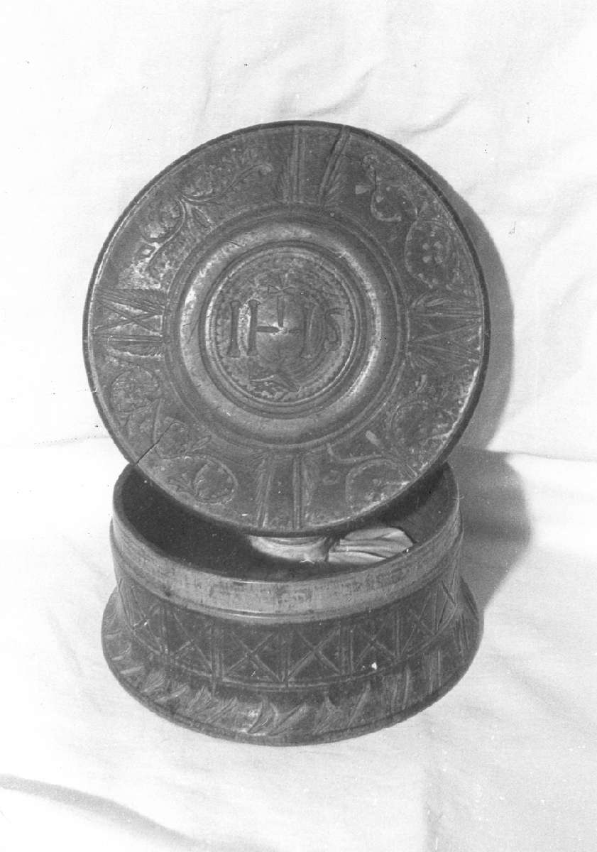 scatola per ostie - manifattura emiliana (prima metà sec. XIX)