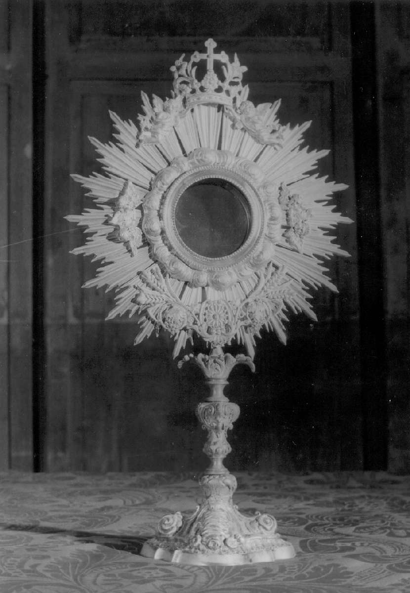 ostensorio - a raggiera - manifattura emiliana (sec. XX)
