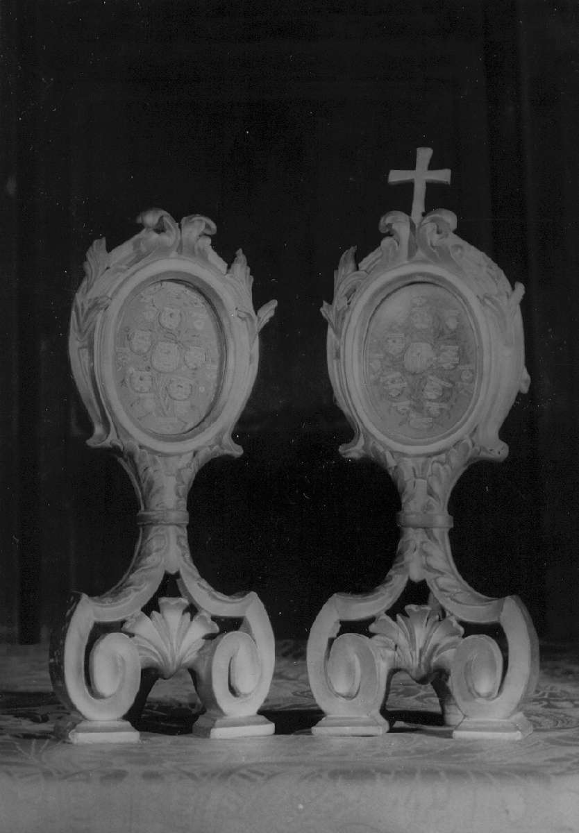 reliquiario - a ostensorio, serie - manifattura emiliana (metà sec. XVIII)