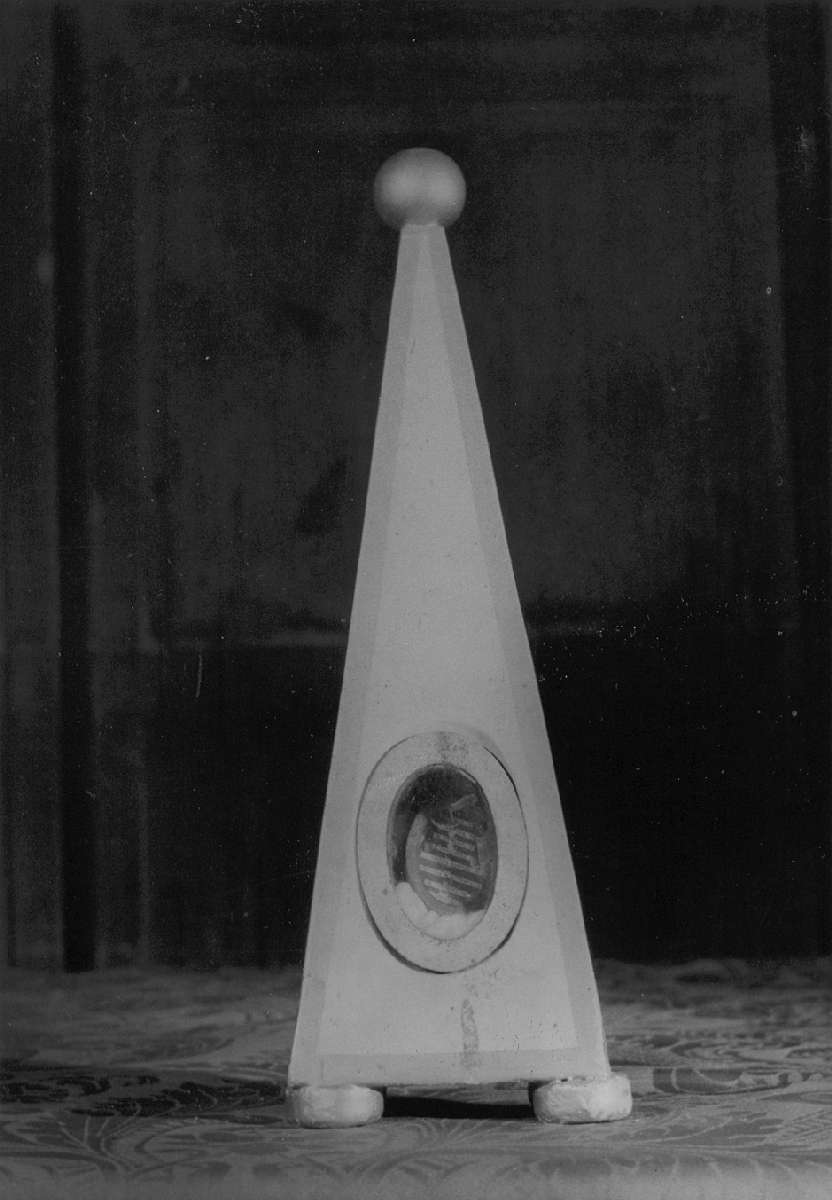 reliquiario architettonico - a obelisco, serie - manifattura modenese (metà sec. XVIII)