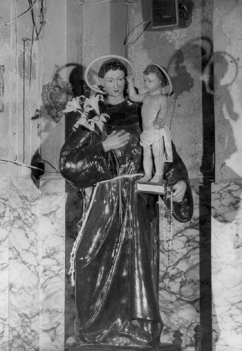 Sant'Antonio da Padova (statua) - manifattura bolognese (seconda metà sec. XVIII)