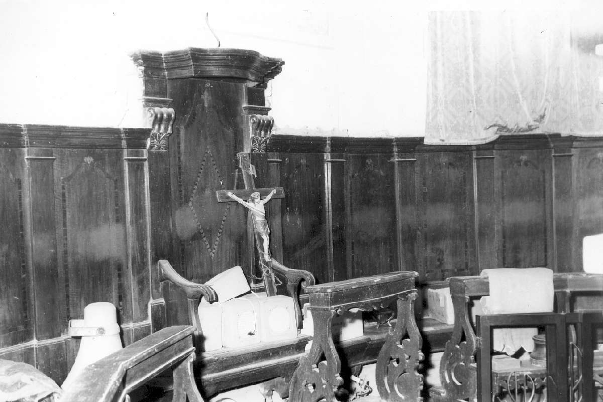 stalli del coro, insieme - manifattura emiliana (seconda metà sec. XVIII)