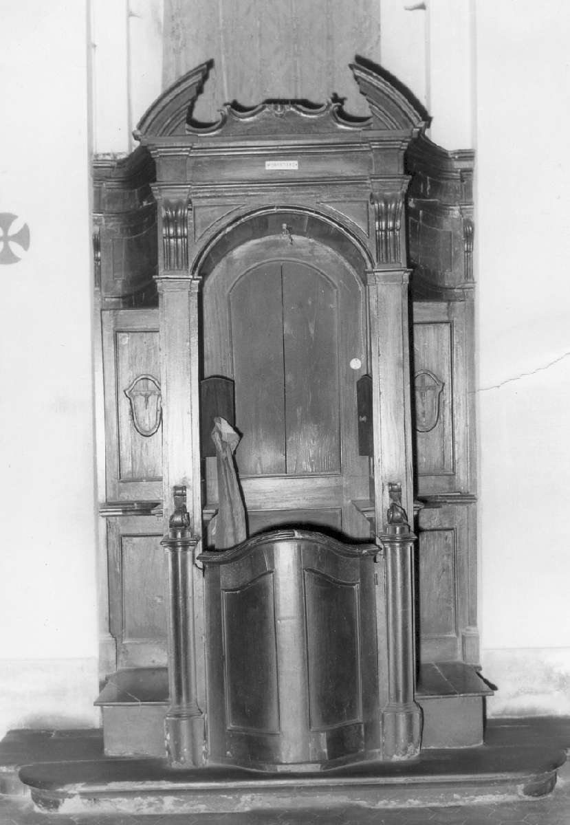 confessionale, serie - manifattura emiliana (seconda metà sec. XVIII)