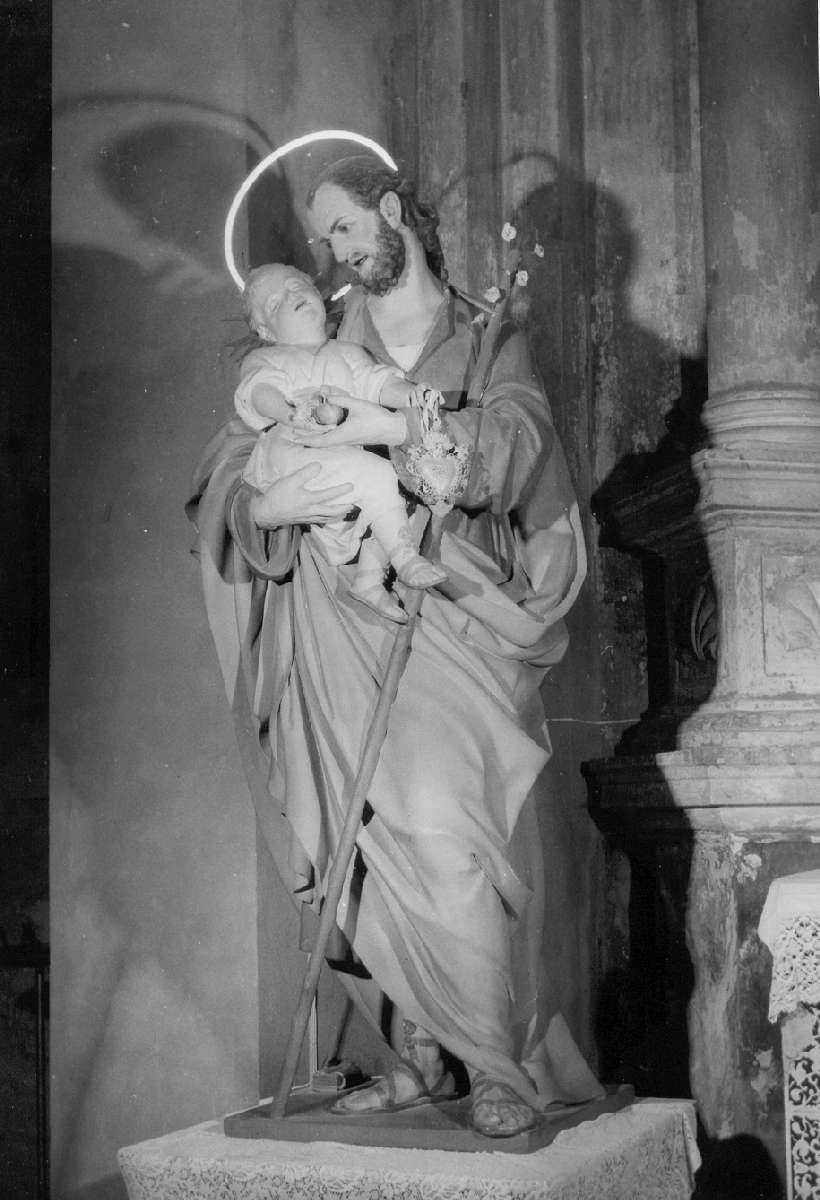 San Giuseppe e Gesù Bambino (statua) di Ballanti Graziani Francesco (bottega) (seconda metà sec. XIX)
