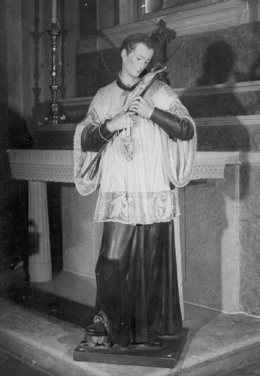 San Luigi Gonzaga (statua) di Ballanti Graziani Francesco (bottega) (seconda metà sec. XIX)