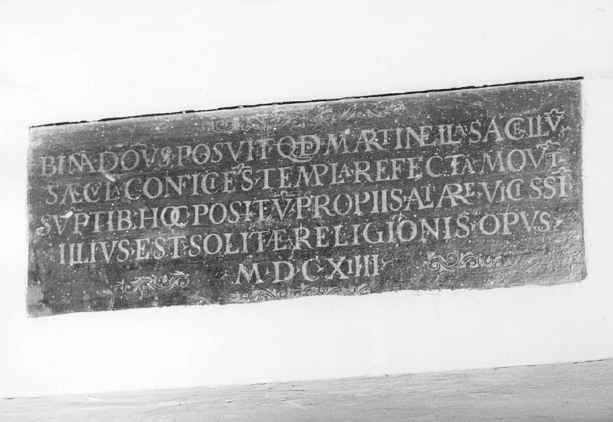 lapide documentaria - manifattura modenese (sec. XVII)