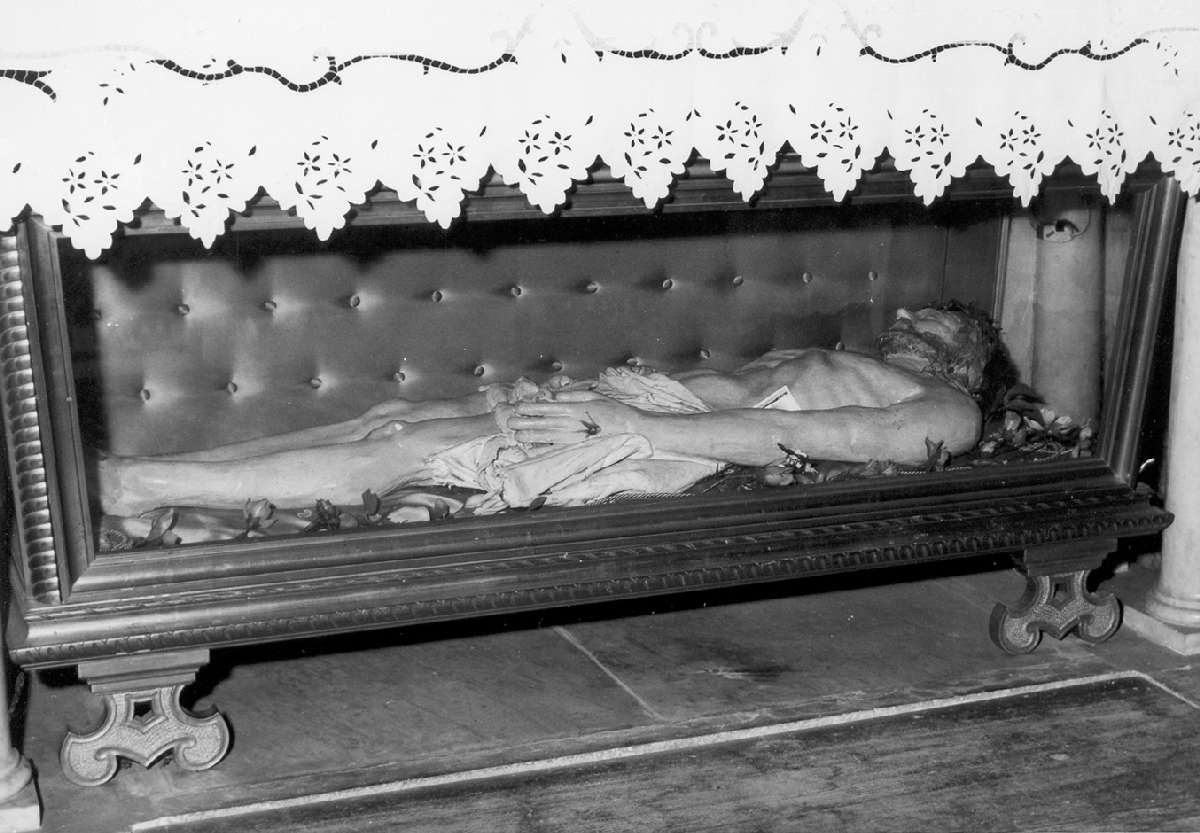 Cristo morto (statua) - manifattura emiliana (seconda metà sec. XVIII)