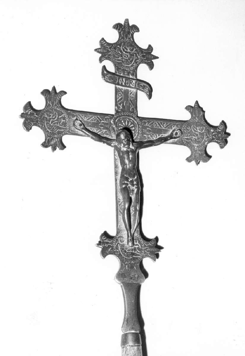 croce processionale - manifattura emiliana (inizio sec. XVIII)