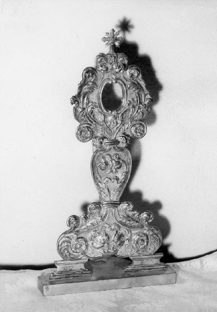 reliquiario - a ostensorio - manifattura emiliana (prima metà sec. XIX)