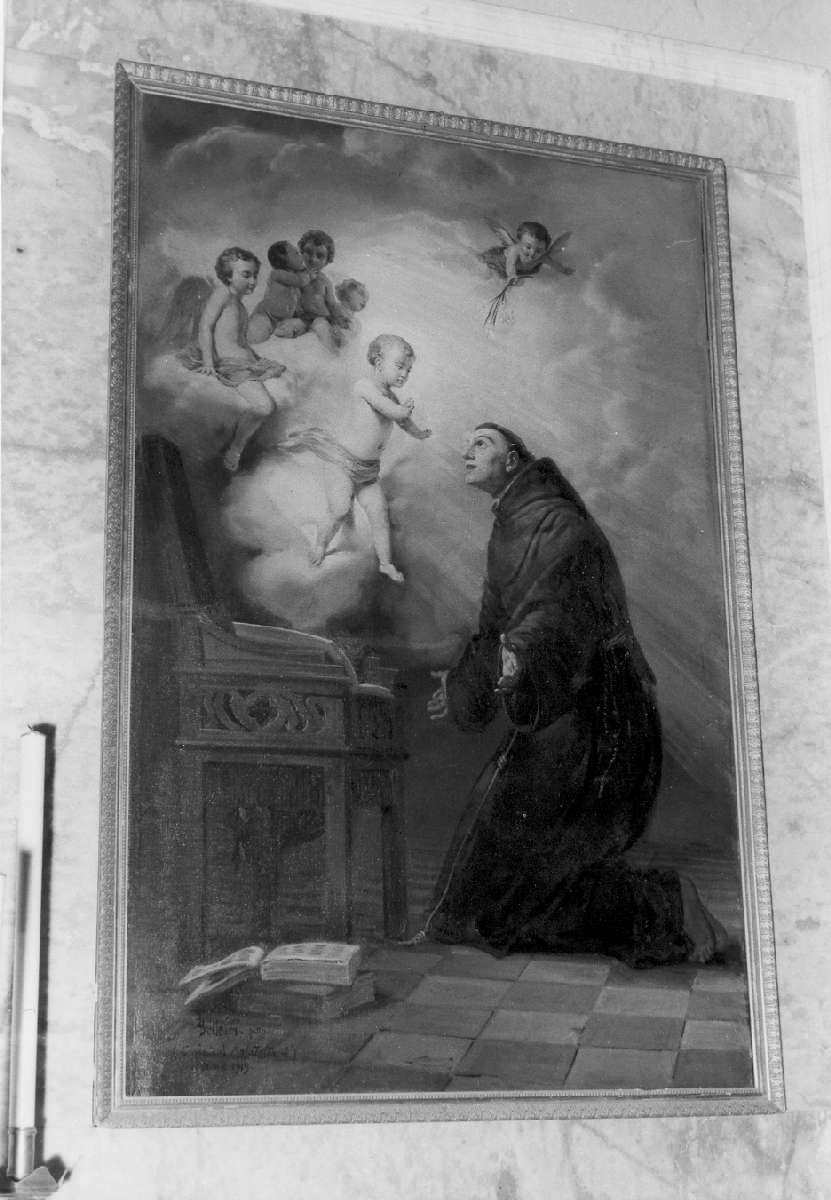Sant'Antonio da Padova (dipinto) di Bellei Gaetano (sec. XX)