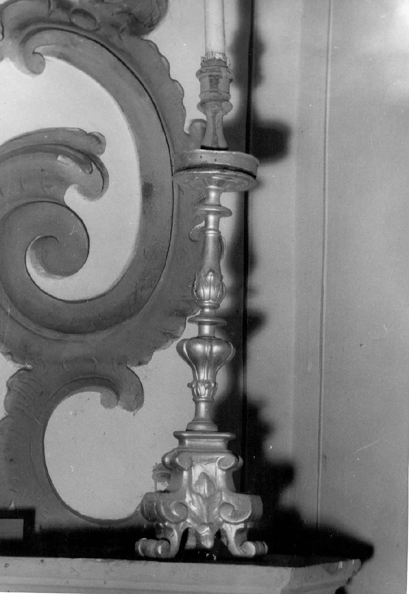 candeliere d'altare - manifattura emiliana (prima metà sec. XIX)