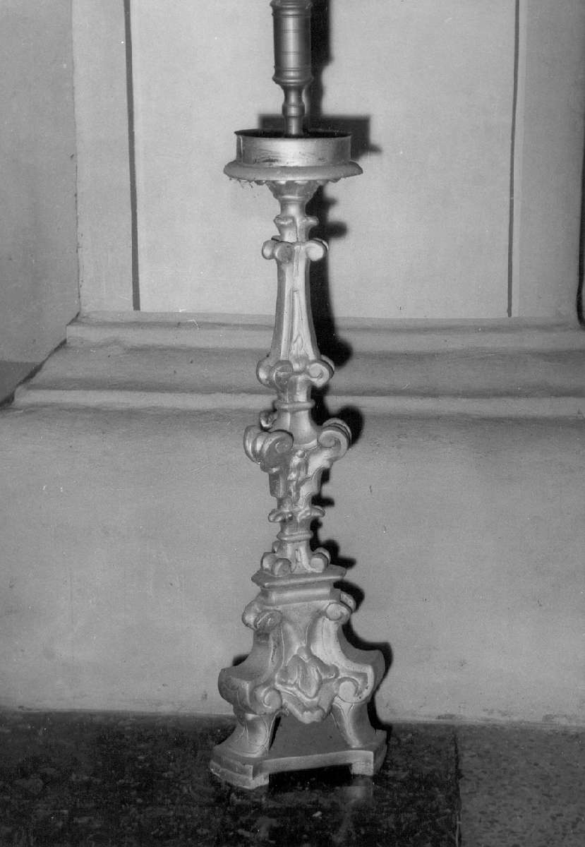 candeliere d'altare, serie - manifattura emiliana (sec. XIX)