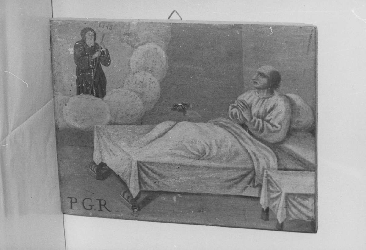 scena di grazia ricevuta (ex voto) - ambito emiliano (sec. XVII)