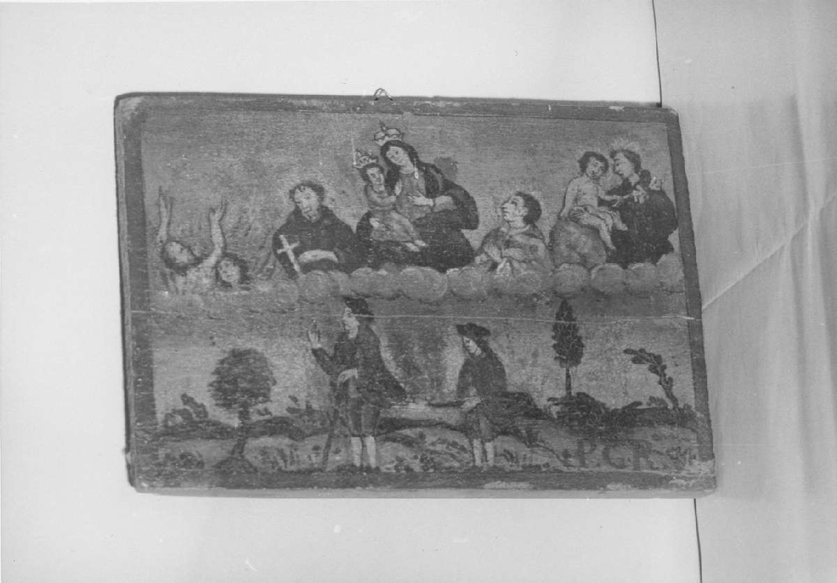 scena di grazia ricevuta (ex voto) - ambito emiliano (sec. XVIII)