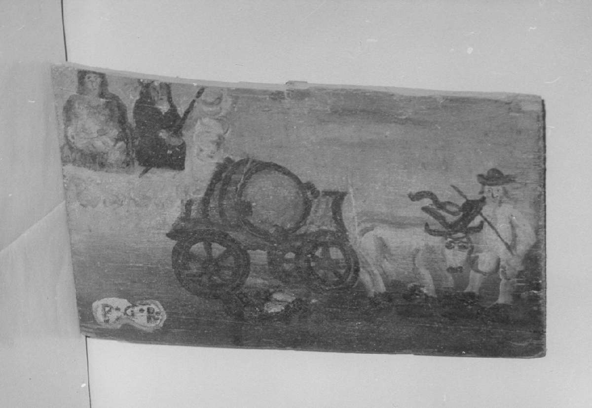 scena di grazia ricevuta (ex voto) - ambito emiliano (sec. XVII)