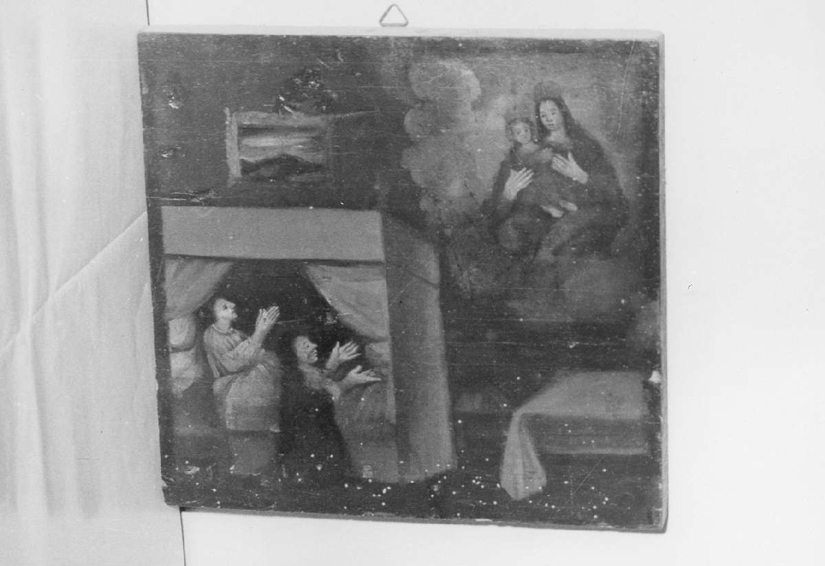 scena di grazia ricevuta (ex voto) - ambito emiliano (sec. XVIII)