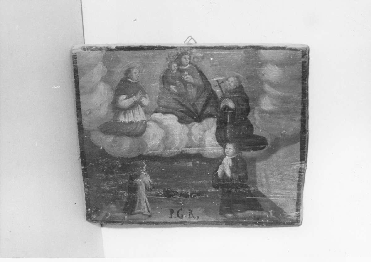 scena di grazia ricevuta (ex voto) - ambito emiliano (sec. XVII)