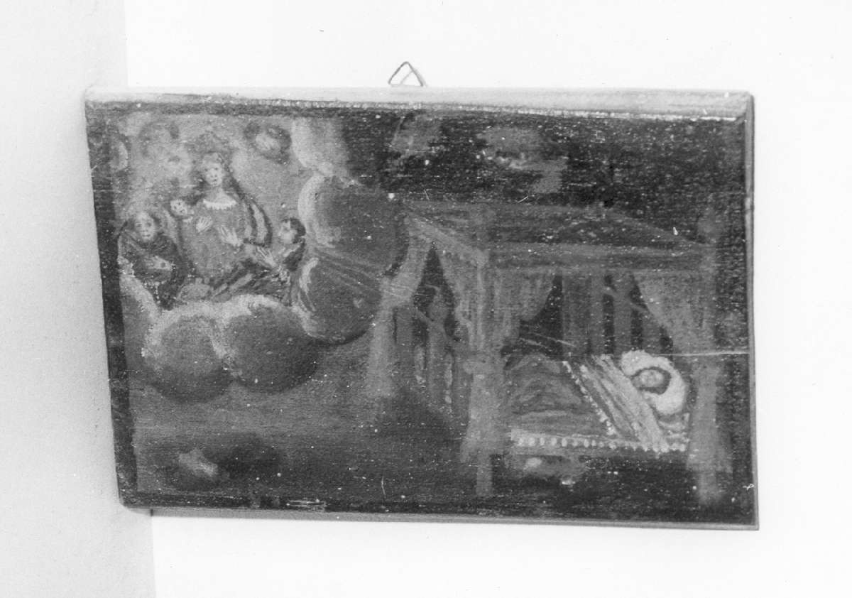 scena di grazia ricevuta (ex voto) - ambito emiliano (sec. XVII)