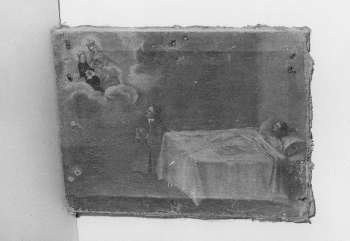 scena di grazia ricevuta (ex voto) - ambito emiliano (sec. XVII)