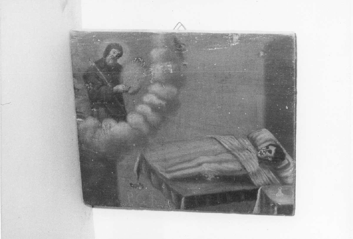 scena di grazia ricevuta (ex voto) - ambito emiliano (sec. XVII)