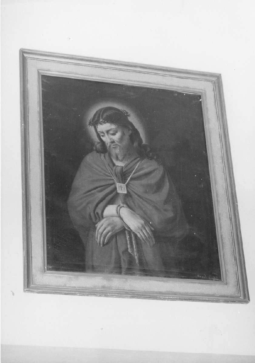 Cristo incoronato di spine (dipinto) di Amadei Gaetano detto Amadè (sec. XIX)