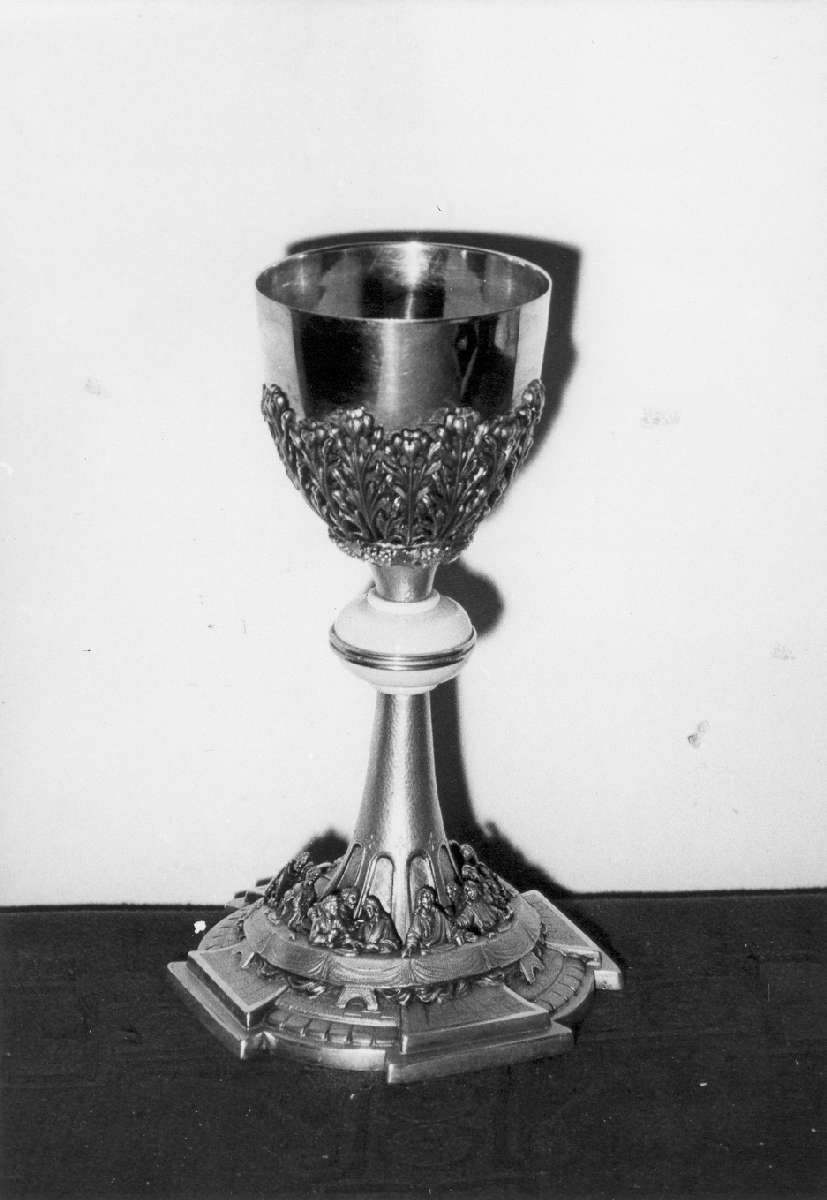 ultima cena (calice) - manifattura emiliano-lombarda (sec. XX)