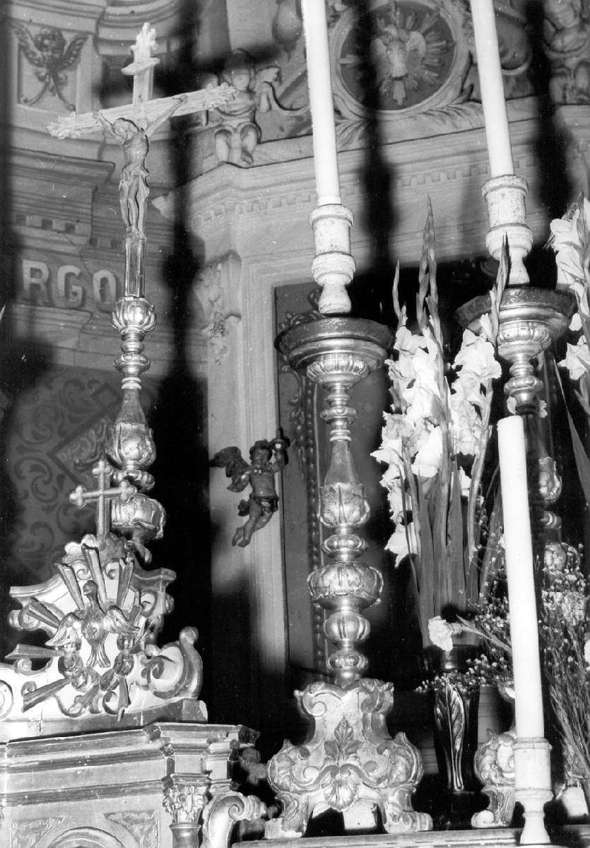 candeliere d'altare - manifattura reggiana (sec. XIX)