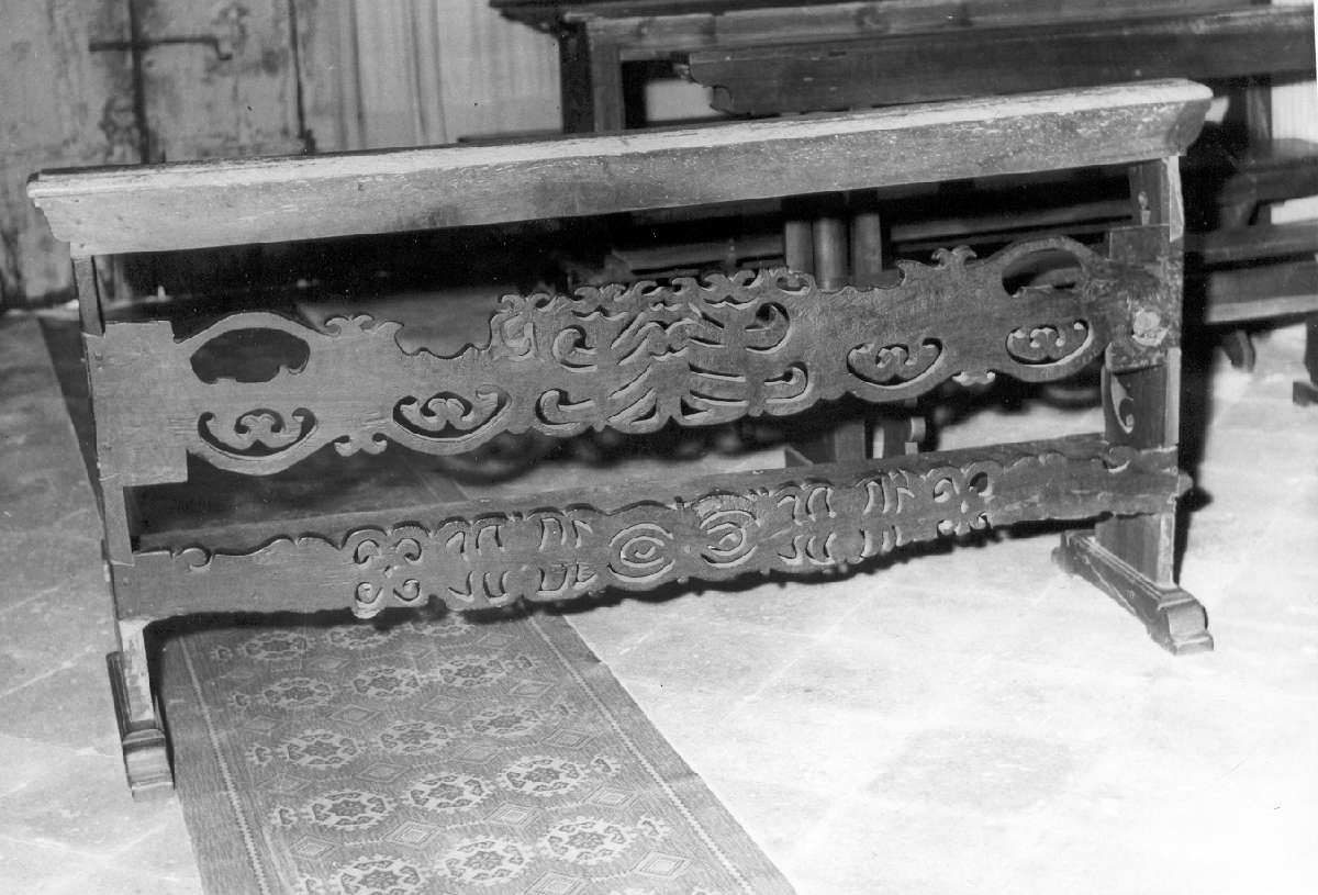 banco da chiesa - manifattura reggiana (sec. XVII)