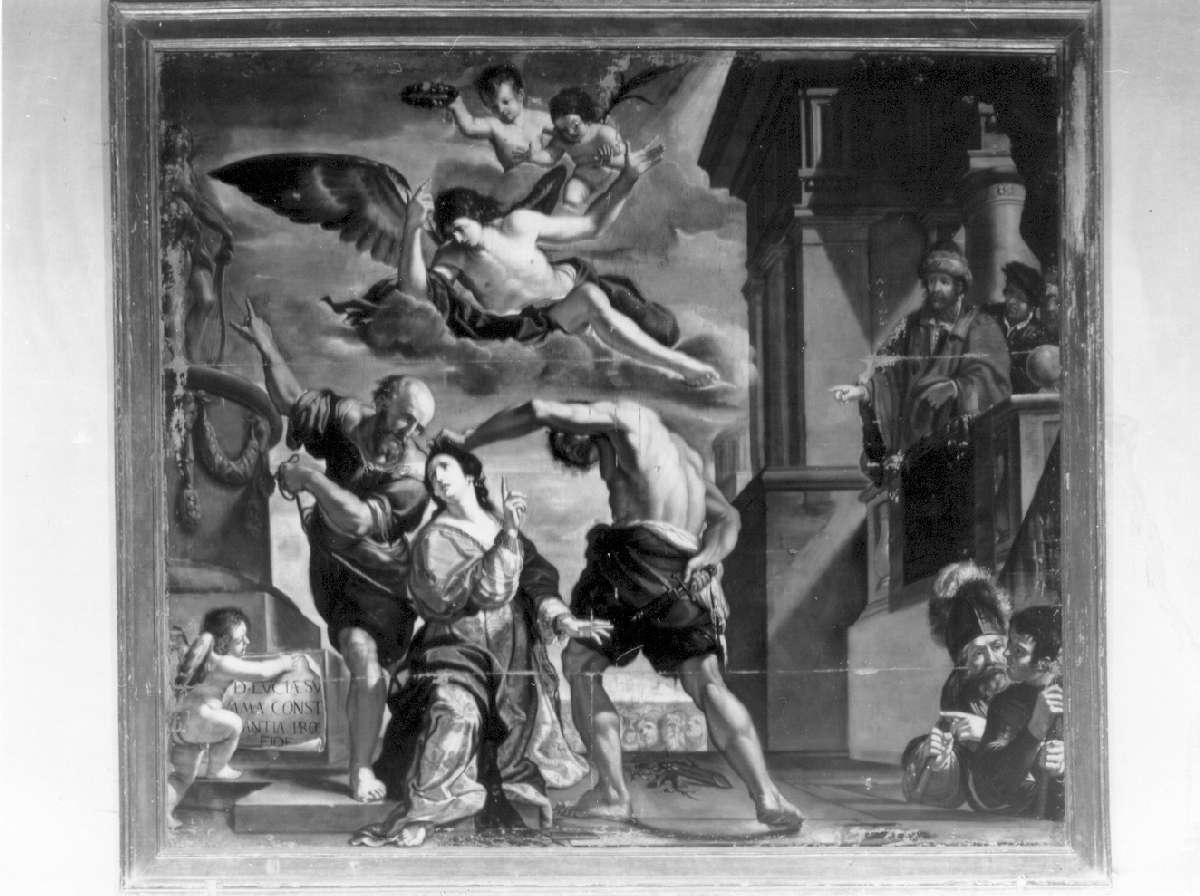 martirio di Santa Lucia (dipinto) di Desani Pietro (sec. XVII)