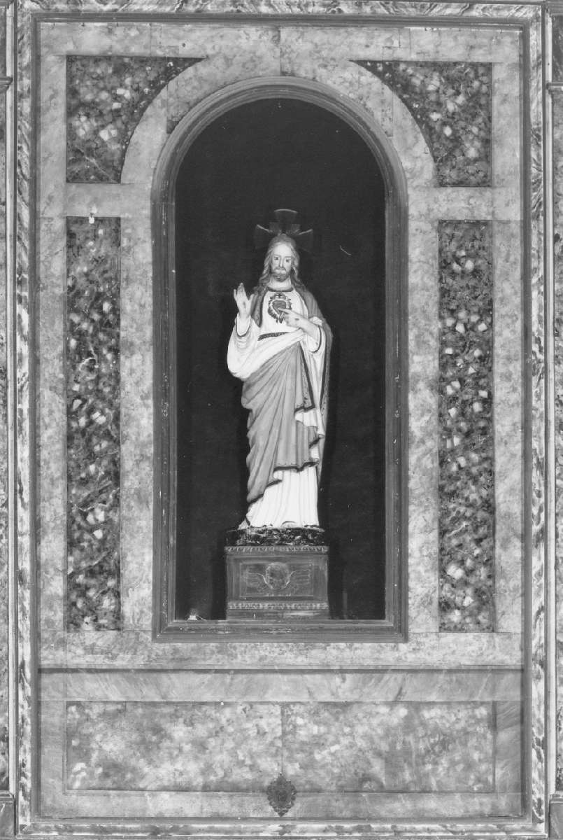 Sacro Cuore di Gesù (statua) - manifattura reggiana (secondo quarto sec. XX)