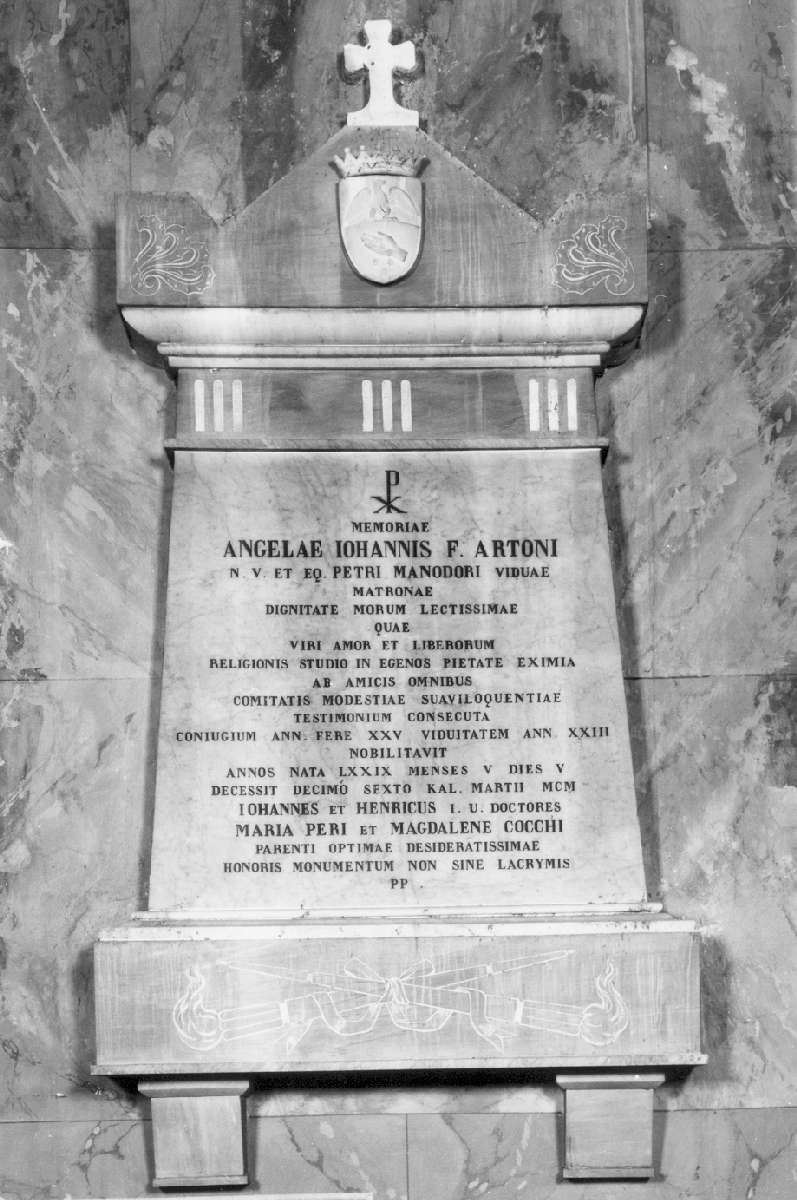 lapide tombale - manifattura reggiana (prima metà sec. XIX)