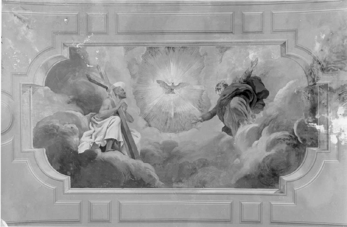 Trinità (dipinto, complesso decorativo) di Govi Anselmo (secondo quarto sec. XX)