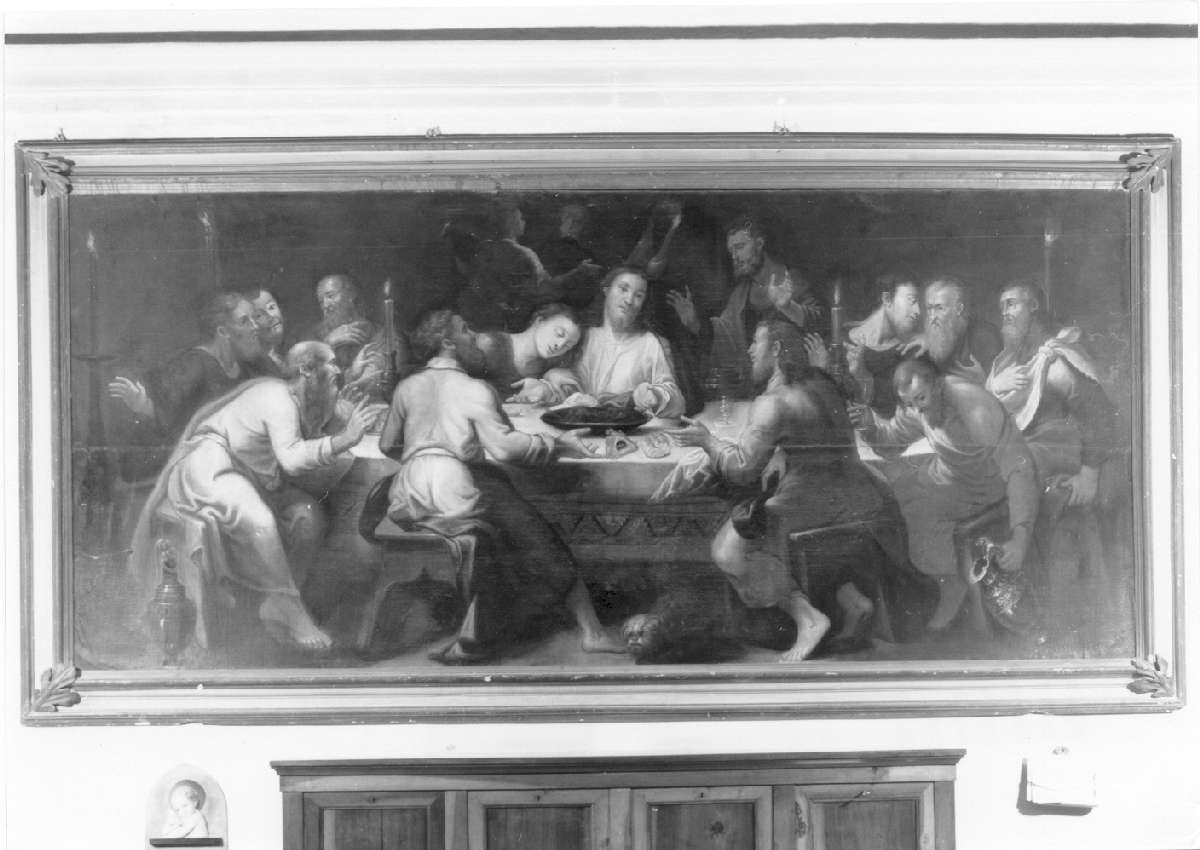 ultima cena (dipinto) - manifattura emiliana (ultimo quarto sec. XVII)