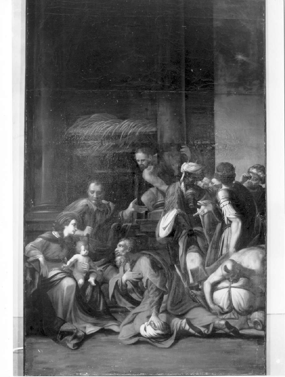 adorazione dei Magi (dipinto) - manifattura emiliana (seconda metà sec. XVII)