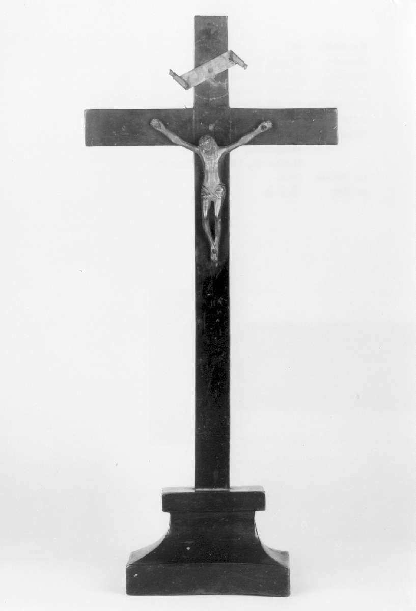 croce da tavolo - manifattura modenese (sec. XIX)