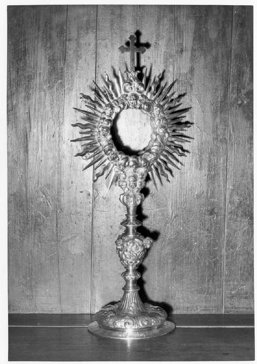 ostensorio - a raggiera - manifattura emiliana (sec. XVIII)