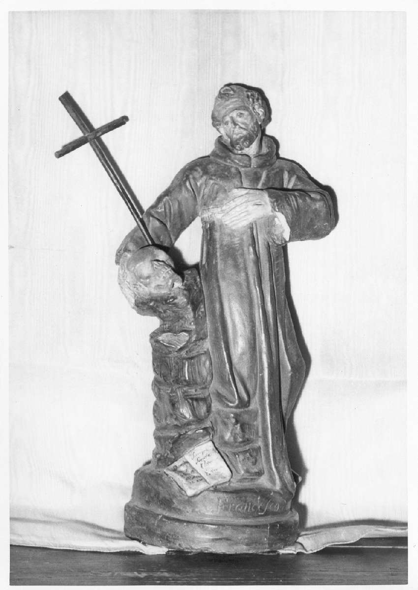 San Francesco di Paola (statuetta devozionale) di Corazza Giovanni (sec. XIX)