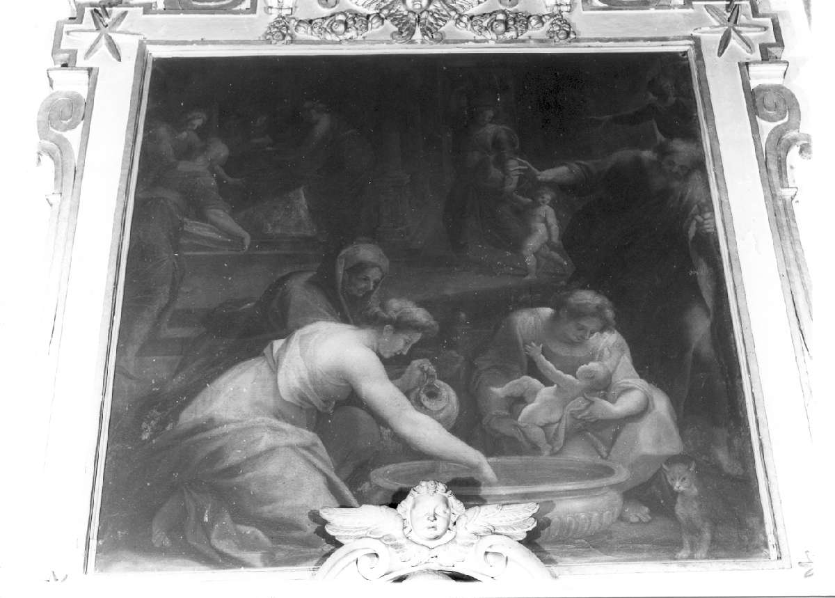 natività della Vergine (dipinto) di Roncalli Cristoforo detto Pomarancio (inizio sec. XVII)