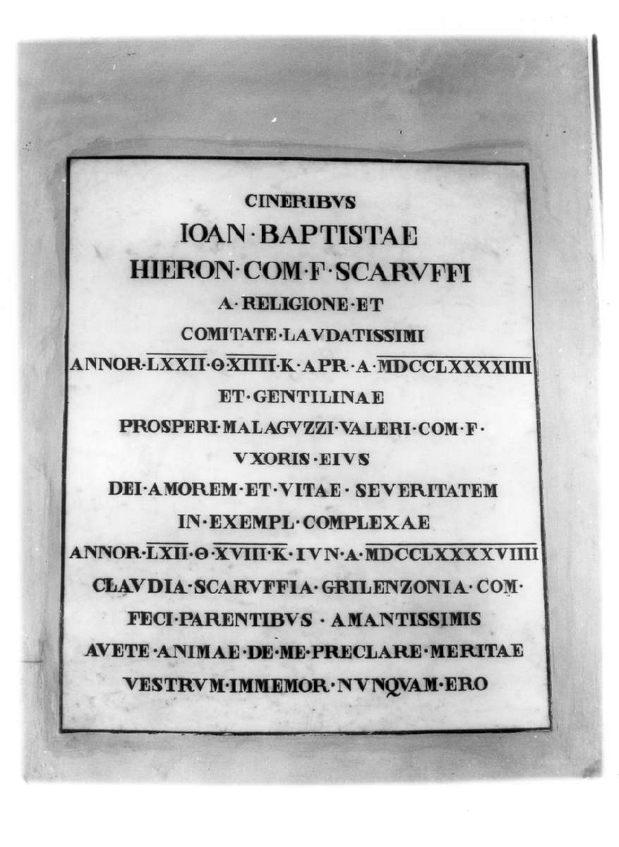 memoria - manifattura reggiana (fine sec. XVIII)