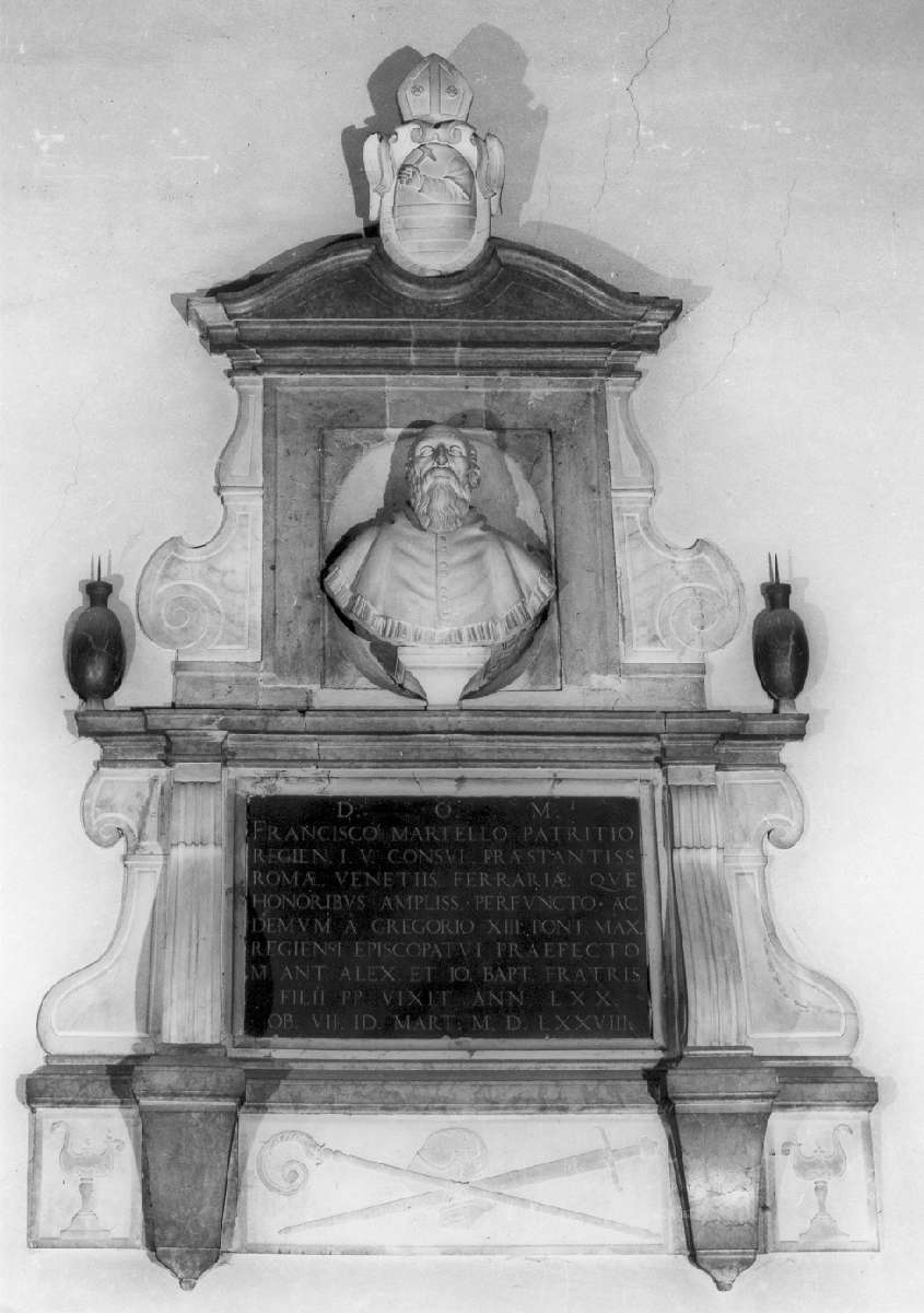 ritratto del vescovo Martelli (monumento funebre) di Sogari Prospero detto Clemente (attribuito) (ultimo quarto sec. XVI)