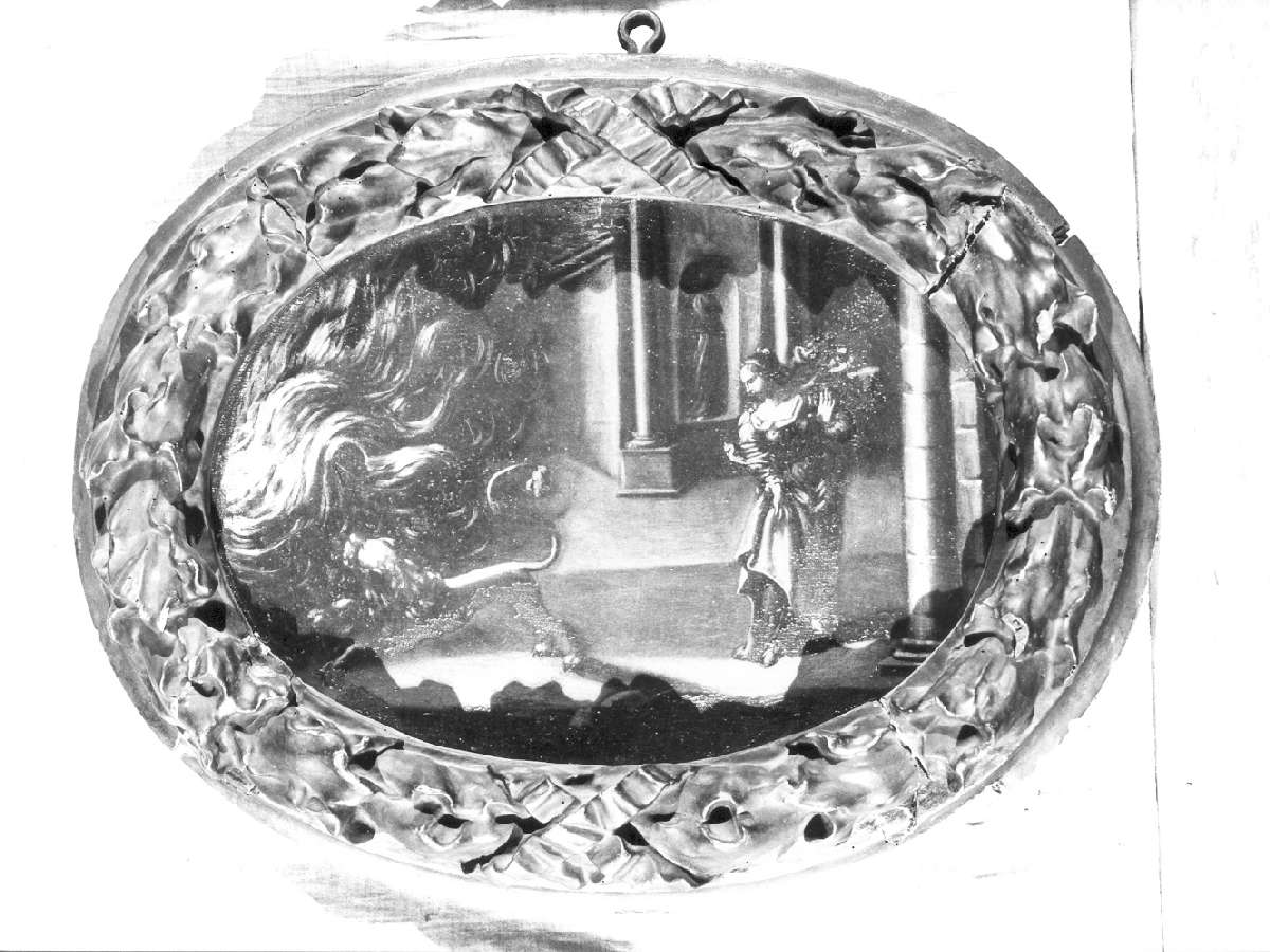 Santa Daria ferma l'incendio (dipinto) di Massarini Girolamo (seconda metà sec. XVII)