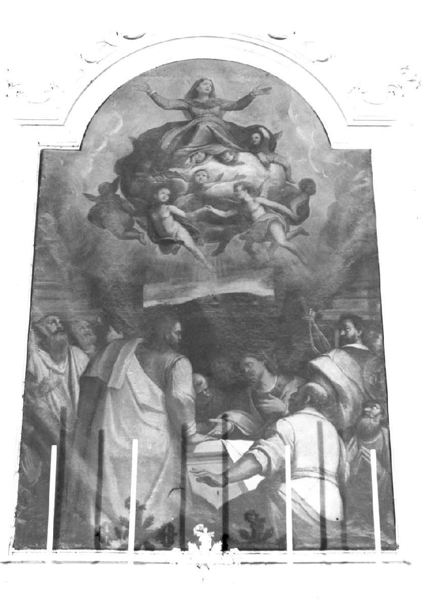 assunzione della Vergine (dipinto) di Zuccari Taddeo (attribuito) (sec. XVI)