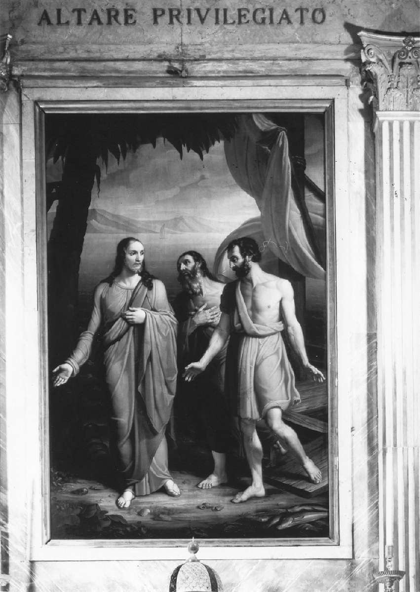 vocazione di San Pietro e Sant'Andrea (dipinto) di Gualdi Antonio (sec. XIX)