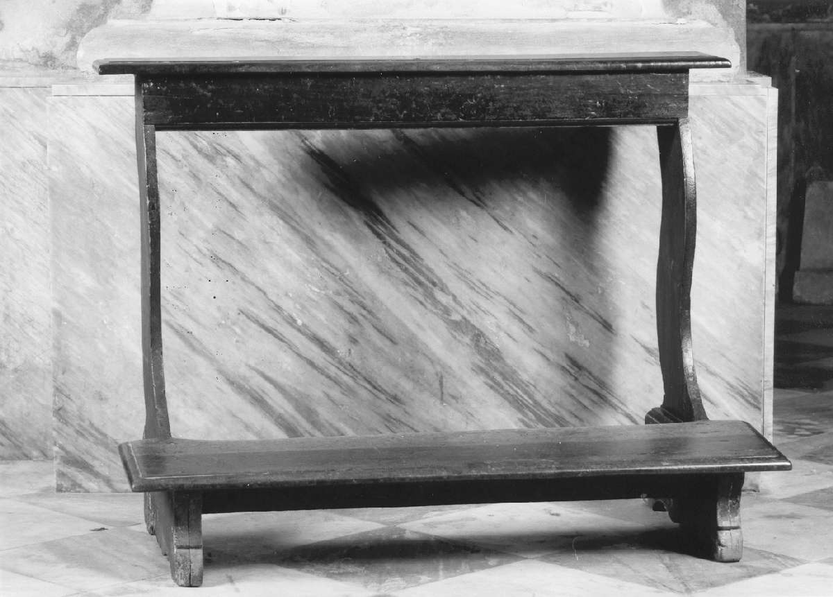 inginocchiatoio - ambito reggiano (secc. XVIII/ XIX)