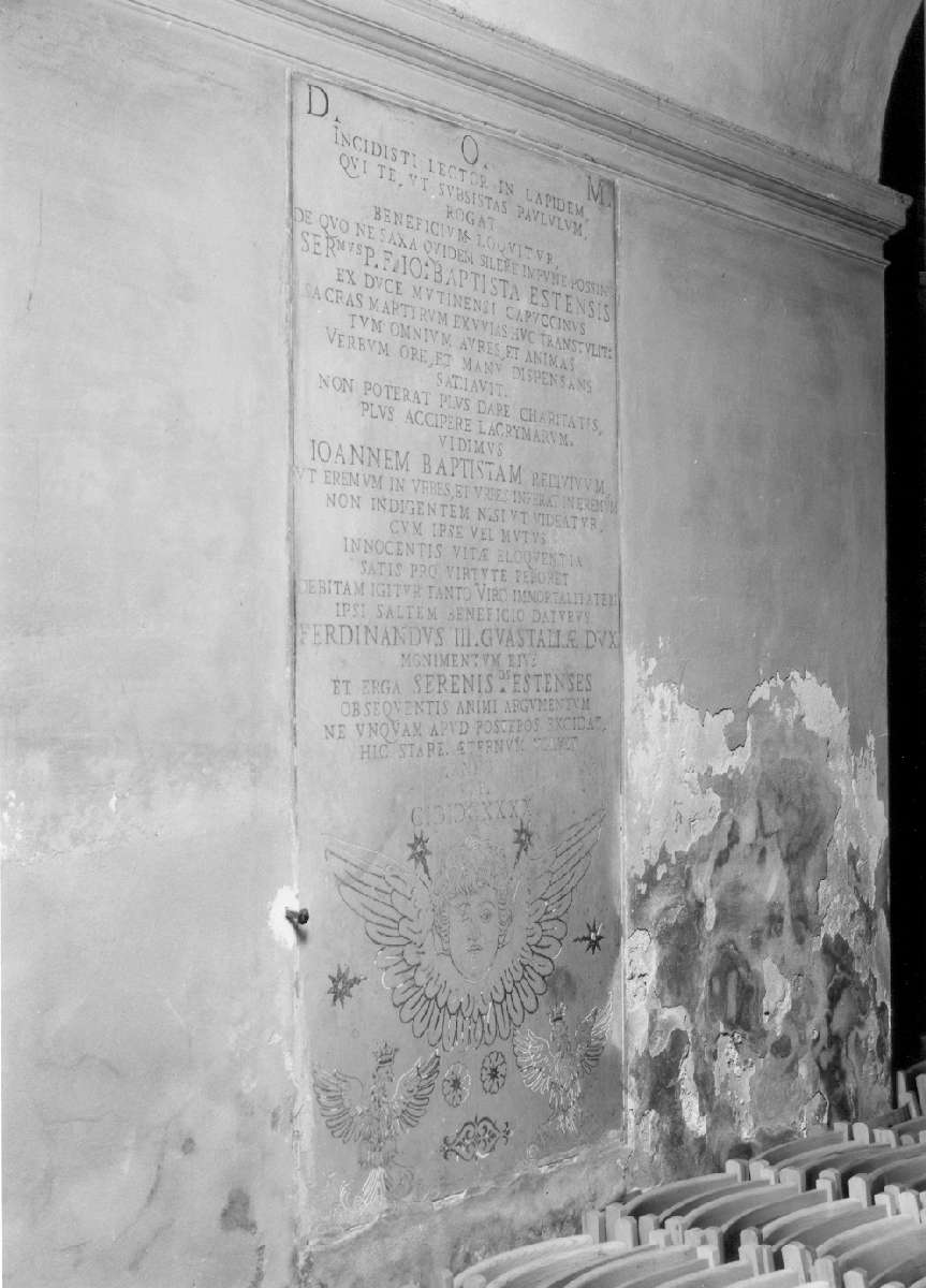 lapide - ambito reggiano (sec. XVII)