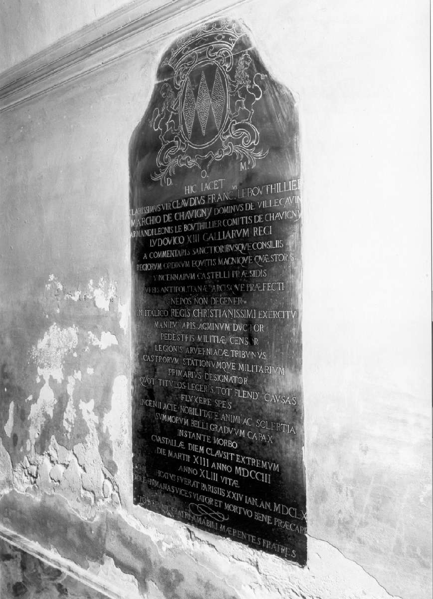 lapide tombale - ambito reggiano (sec. XVIII)