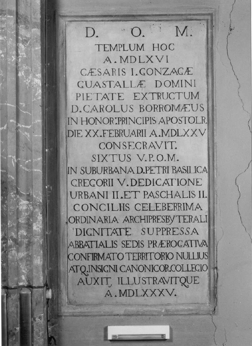 lapide - ambito reggiano (seconda metà sec. XVIII)