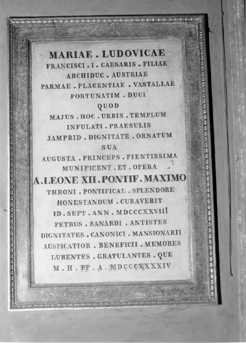 lapide - ambito emiliano (sec. XIX)