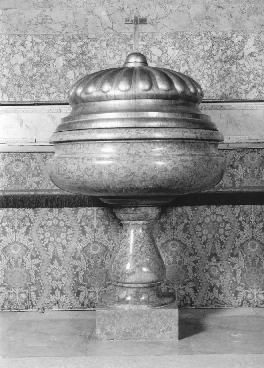 fonte battesimale - ambito emiliano (sec. XVI)